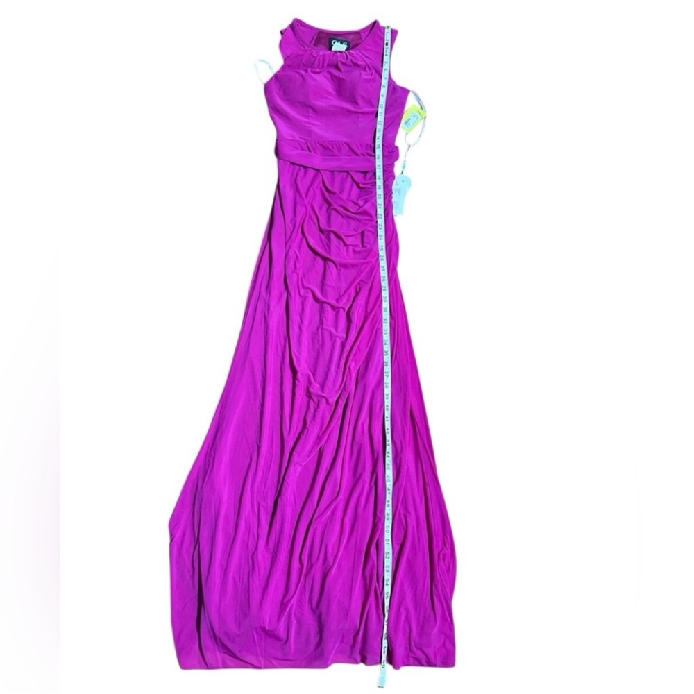 NWT Elegant Magenta Maxi Formal Evening Party Dress Gown - Picture 13 of 16